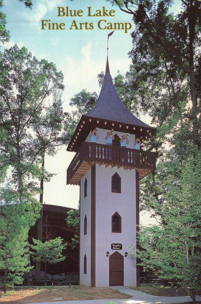 Blue Lake Fine Arts Camp - Old Postcard View (newer photo)